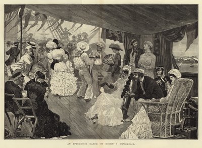 An Afternoon Dance on Board a Man-of-War by Richard Caton Woodville junior